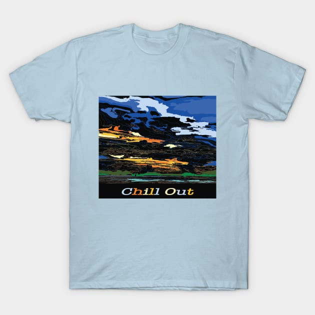 Chill out retro sky sun and sea beautiful natural T-Shirt by BonusSingh